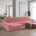 Cover for chaise longue with long left arm Sofaskins NIAGARA 210 - 340 cm - Fuchsia