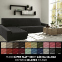 Cover for chaise longue with long left arm Sofaskins NIAGARA 210 - 340 cm - Fuchsia
