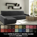 Cover for chaise longue with long left arm Sofaskins NIAGARA 210 - 340 cm - Fuchsia
