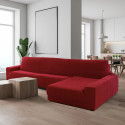 Cover for chaise longue with long right arm Sofaskins NIAGARA 210 - 340 cm - Light Grey