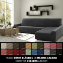 Cover for chaise longue with long right arm Sofaskins NIAGARA 210 - 340 cm - Light Grey