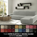 Cover for chaise longue with long right arm Sofaskins NIAGARA 210 - 340 cm - Light Grey