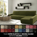 Cover for chaise longue with long right arm Sofaskins NIAGARA 210 - 340 cm - Light Grey