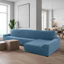 Cover for chaise longue with long right arm Sofaskins NIAGARA 210 - 340 cm - Light Grey