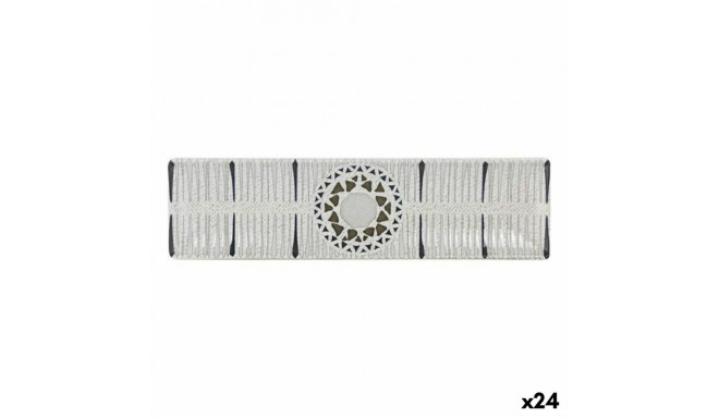 Deep Plate La Mediterránea Barroc Rectangular 30 x 8 x 2cm (24 Units) (30 x 8 cm)