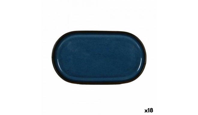 Suupistete alus La Mediterránea Chester Sinine ovaalne 20 x 11 x 1,5 cm (18 Ühikut)