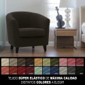 Armchair slipcovers Sofaskins NIAGARA 1 place - Black