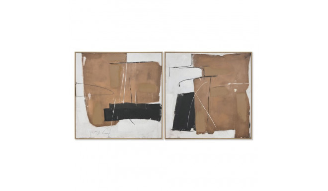 Картина Home ESPRIT Абстракция город 100 x 4 x 100 cm (2 штук)