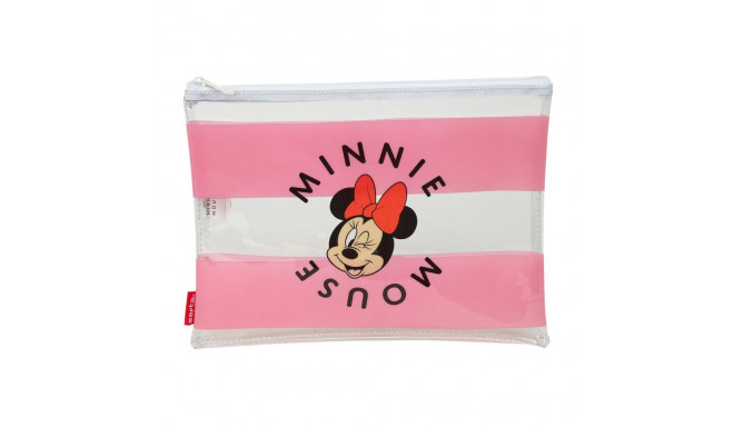 Waterproof Bag Minnie Mouse Beach Pink Transparent