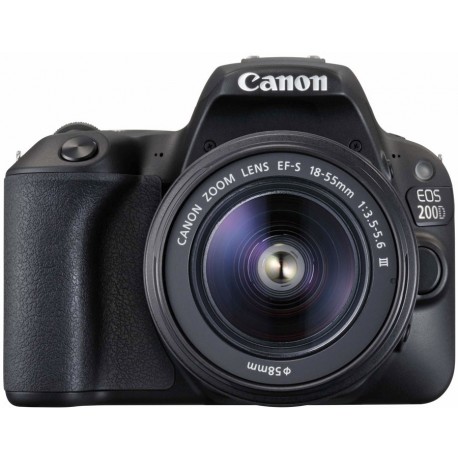 Canon EOS 200D + 18-55mm DC III Kit, black