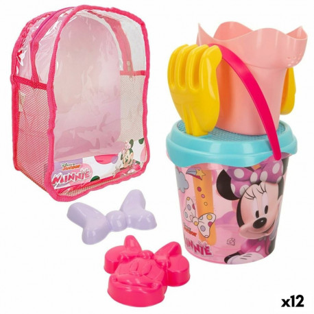 Rannalelude komplekt Minnie Mouse 18 x 16 x 18 cm (12 Ühikut)