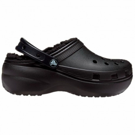 Clogs Crocs Classic Platform Lined Clog Black - 33-34