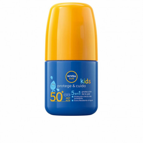 Facial Sun Cream Nivea NIVEA SUN KIDS Spf 50 Spf 50+ 50 ml