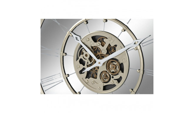 Wall Clock Home ESPRIT Champagne Iron Mirror 67 x 8 x 67 cm