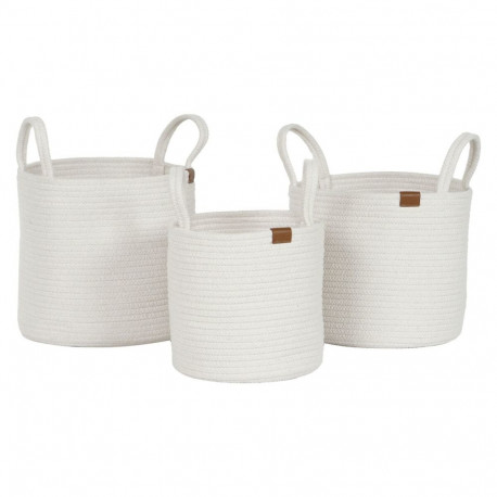 Basket set Home ESPRIT Modern 30 x 30 x 28 cm