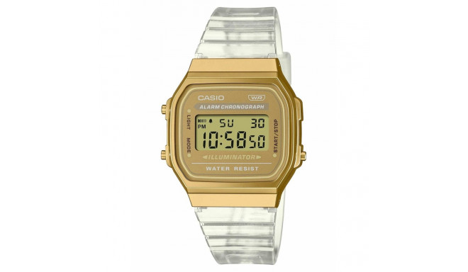 Часы унисекс Casio VINTAGE COLLECTION - TRANSPARENT BAND - GOLD