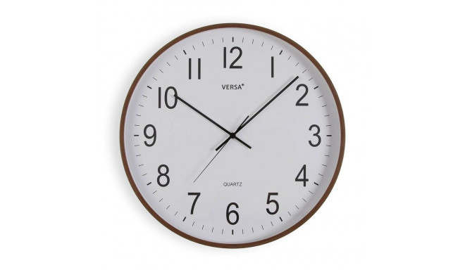 Wall Clock Versa Plastic Quartz MDF Wood 5,2 x 50 x 50 cm