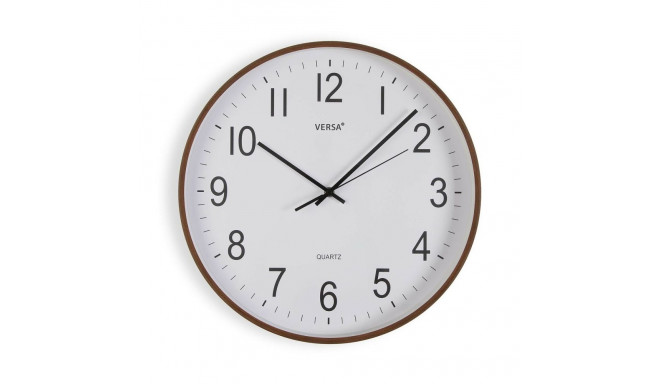 Wall Clock Versa Plastic Quartz MDF Wood 5,5 x 40 x 40 cm