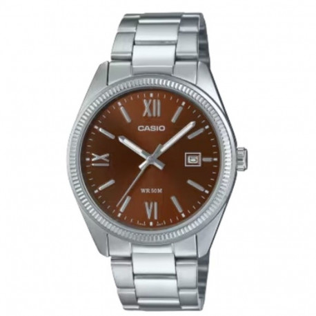 Men's Watch Casio DATE - BROWN - ARABS NUMBERS (Ø 38,5 mm)