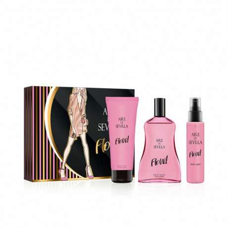 Women's Perfume Set Aire de Sevilla Flow! 3 Pieces