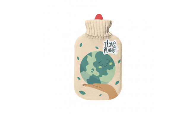 Hot Water Bottle EDM 78991 I Love My Planet 2 L