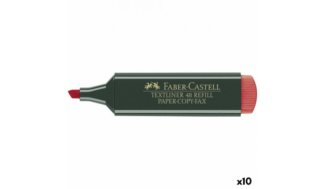 Marker Faber-Castell TEXTLINER 48 Punane (10 Ühikut)