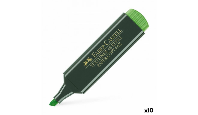 Highlighter Faber-Castell TEXTLINER 48 Green (10 Units)