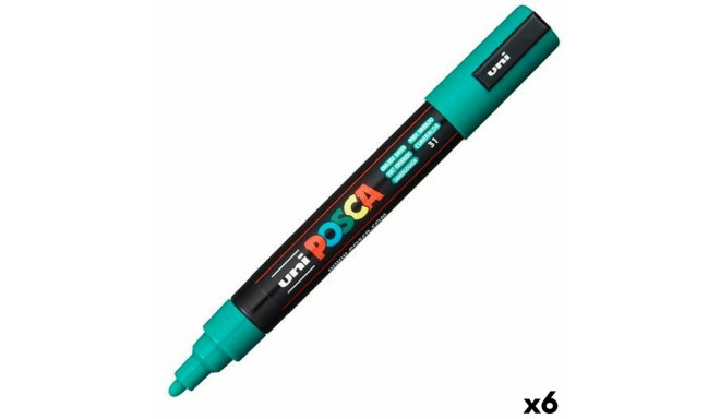 Acrylic paint marker POSCA Emerald Green (6 Units)