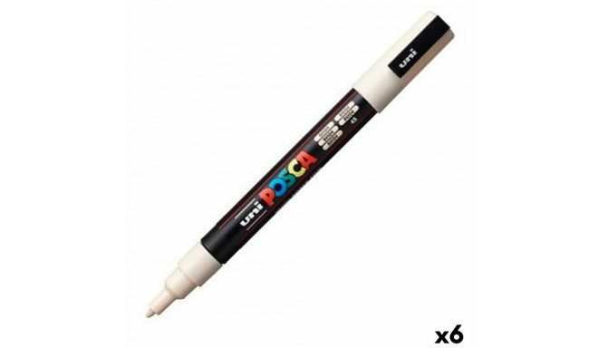 Akrila krāsas marķieris POSCA PC-3M Bēšs 0,9-1,3 mm (6 gb.)