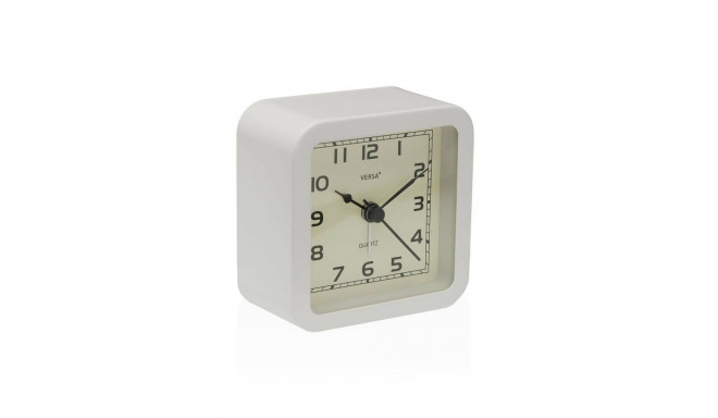 Table clock Versa Alvo White Plastic 4,5 x 8,5 x 8,5 cm