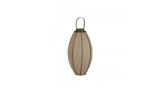 Candleholder Home ESPRIT Natural Jute Bamboo 37 x 37 x 70 cm