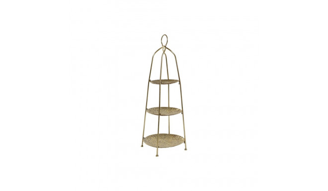 Fruit Bowl Home ESPRIT Golden Metal 39 x 39 x 86 cm