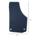 Auto põrandamattide komplekt OCC Motorsport OCCST0015LOG Seat Leon Mk2 5 Tükid