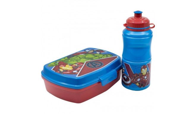 Picnic Holder and Bottle Included The Avengers CZ11275 380 ml 17 cm Plastic