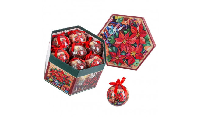 Christmas Baubles Multicolour Polyfoam Ø 7,5 cm (14 Units)