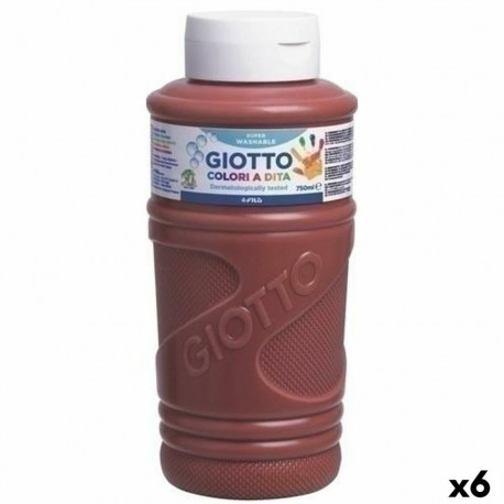 Näpuvärv Giotto Pruun 750 ml (6 Ühikut)