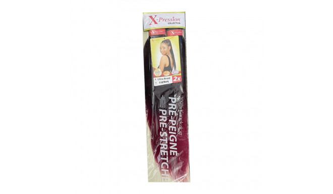 Hair extensions X-Pression Pre Peigne Burgundy 2 Units