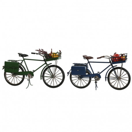 Dekoratiivkuju Home ESPRIT Roheline Meresinine Vintage 30 x 9 x 17 cm (2 Ühikut)