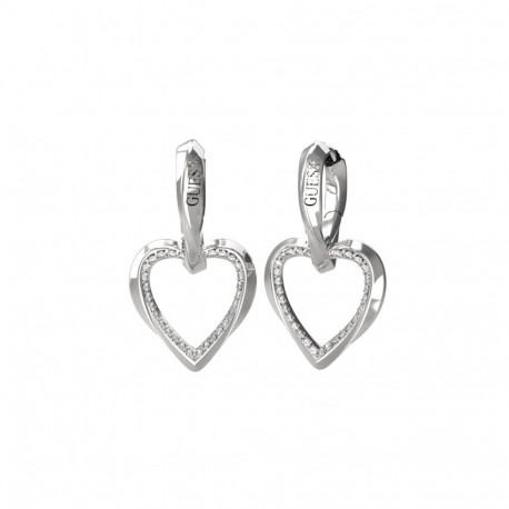Ladies' Earrings Guess JUBE04617JWRHT-U Silver