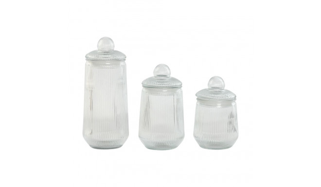 3 toru Home ESPRIT Läbipaistev Silikoon Kristall 1,4 L 3 Tükid, osad