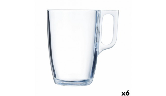 Mug Luminarc Nuevo Transparent 400 ml (6 Units)