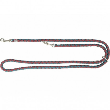 Adjustable dog leash Trixie Blue Red S/M 2 m
