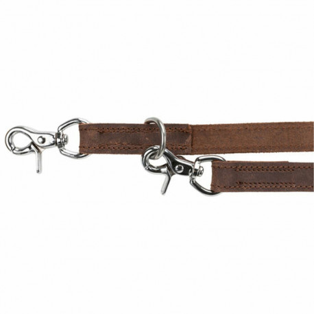 Adjustable dog leash Trixie Rustic Dark brown 2 m L/XL