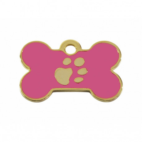 Identification plate Imarc Bone Pink Golden