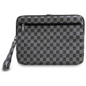 Pokrowiec na laptopa DKNY Sleeve Checkered Pattern Printed Stripes 16" - czarny