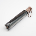 Automatic foldable umbrella with wood handle 10-ribs XXL 115 cm black