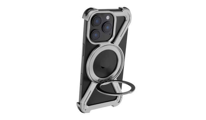 Case TITANIUM Escort compatible with MagSafe for IPHONE 16 PLUS silver