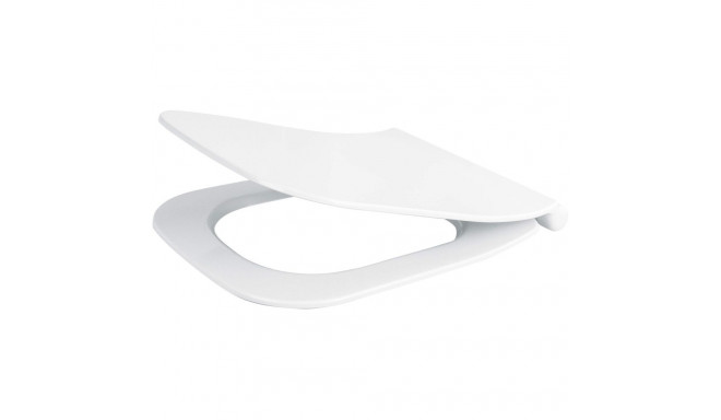 Slim soft-close toilet seat