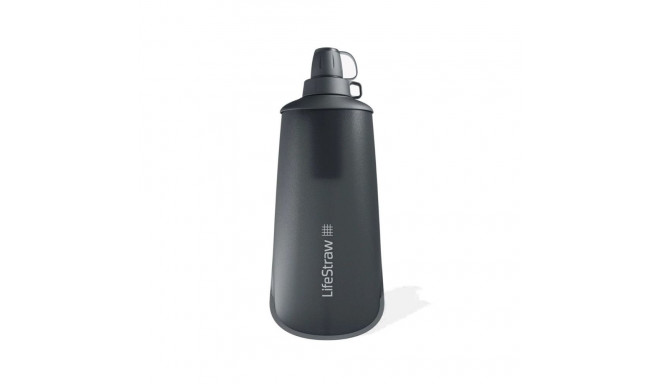 Peak squeeze filter bottle 1l-dark grey LIFESTRAW
