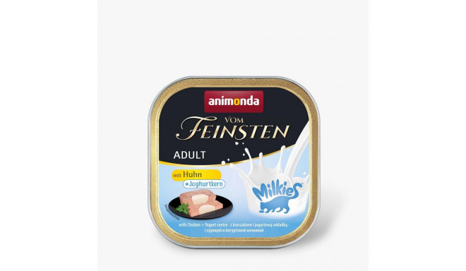 ANIMONDA Vom Feinsten Adult Milkies with Chicken and Yogurt Filling - Wet Cat Food - 100g